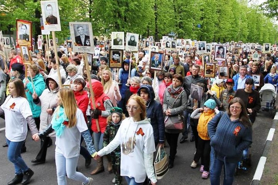 Шествие "бессмертного полка" в Железногорске Фото: предоставлено пресс-службой