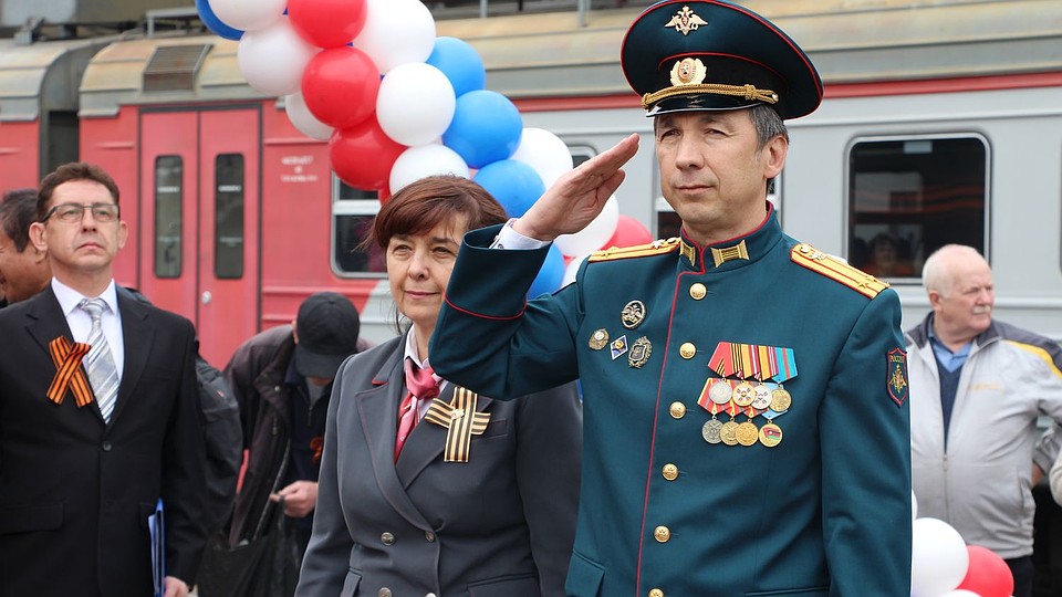 Торжественный митинг Фото: Милана СОКОЛ