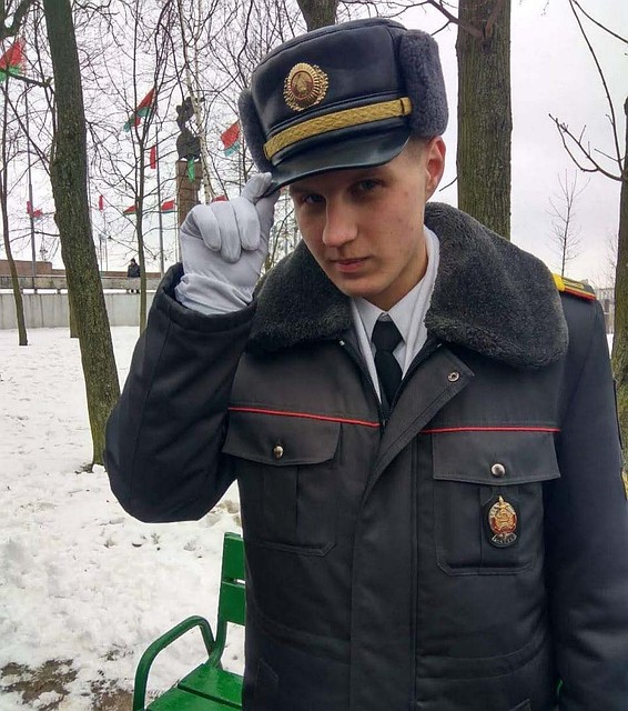 22-летнему Евгению нравилось служить в милиции. Фото: предоставлено kp.by друзьями Е.Потаповича