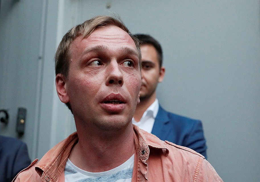 Полиция обвинила Голунова в наркоторговле Фото: REUTERS