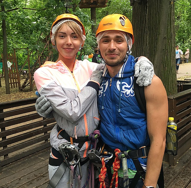 Ксения Лебедева и Вячеслав Блашкин отдыхать перед телевизором не любят. Только движение и неповторимые эмоции! Фото: Павел КЛОКОВ