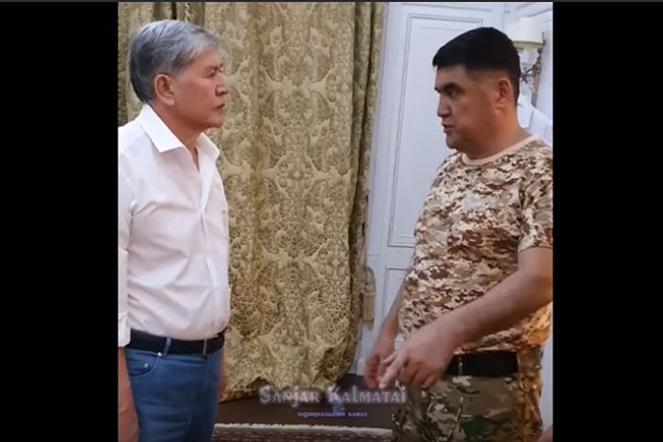 Асанова освободили от занимаемой должности «за предательство интересов кыргызской милиции» и «утерю доверия». Фото: кадр с видео