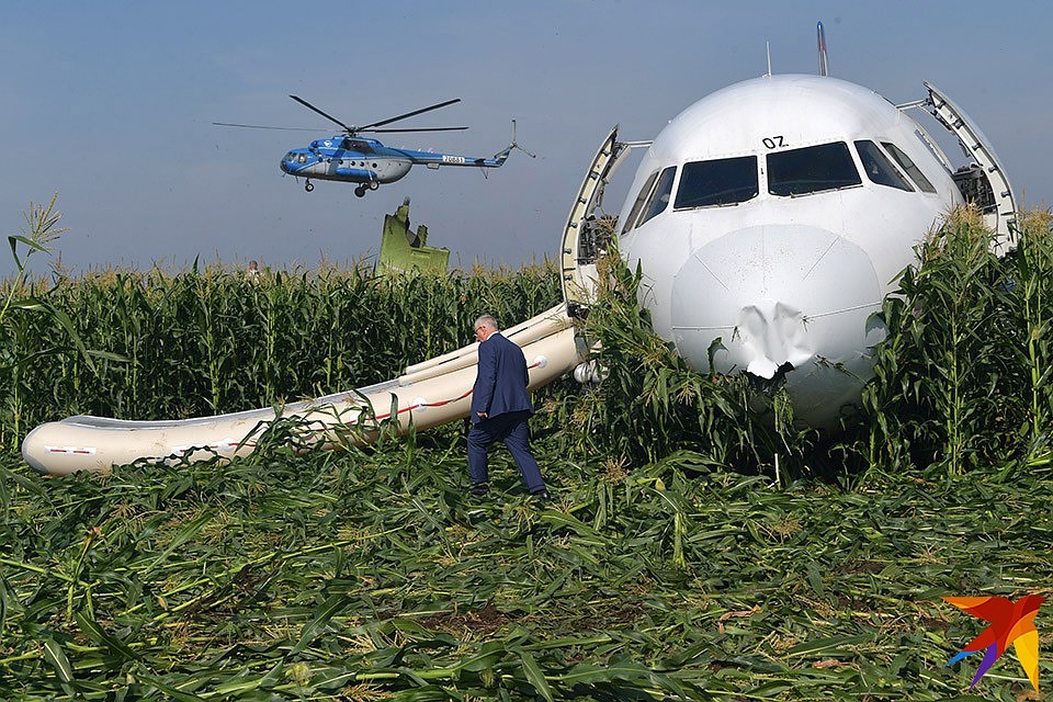 Самолет Airbus А321 авиакомпании "Уральские авиалинии" следовал из аэропорта Жуковский в Симферополь. Фото: Владимир ВЕЛЕНГУРИН