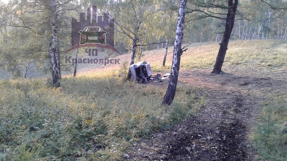 Судя по фото, можно предположить, как она здесь оказалась. Фото: "ЧП-Красноярск"