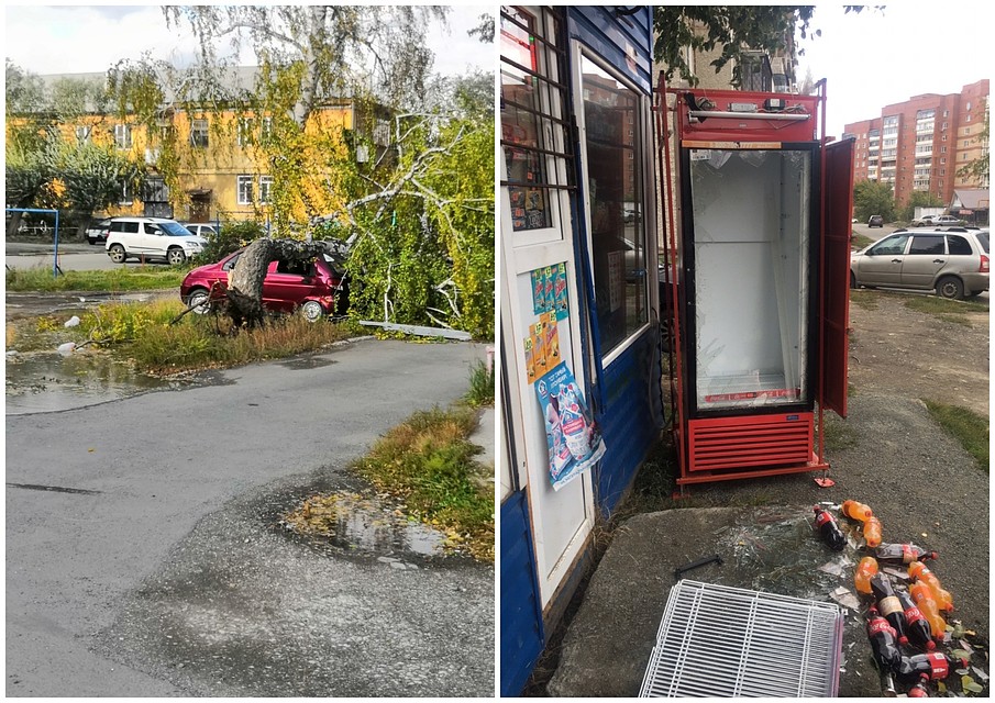 Стихия бушует в городе. Фото: СОЦСЕТИ