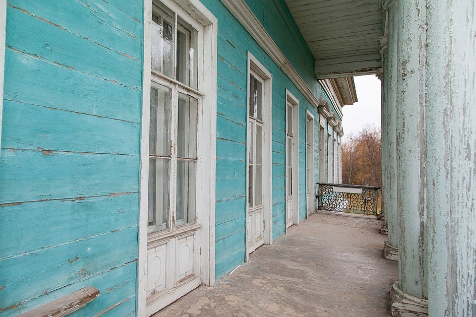 Колоннада главного дома Фото: vk.com/kurkino_estate