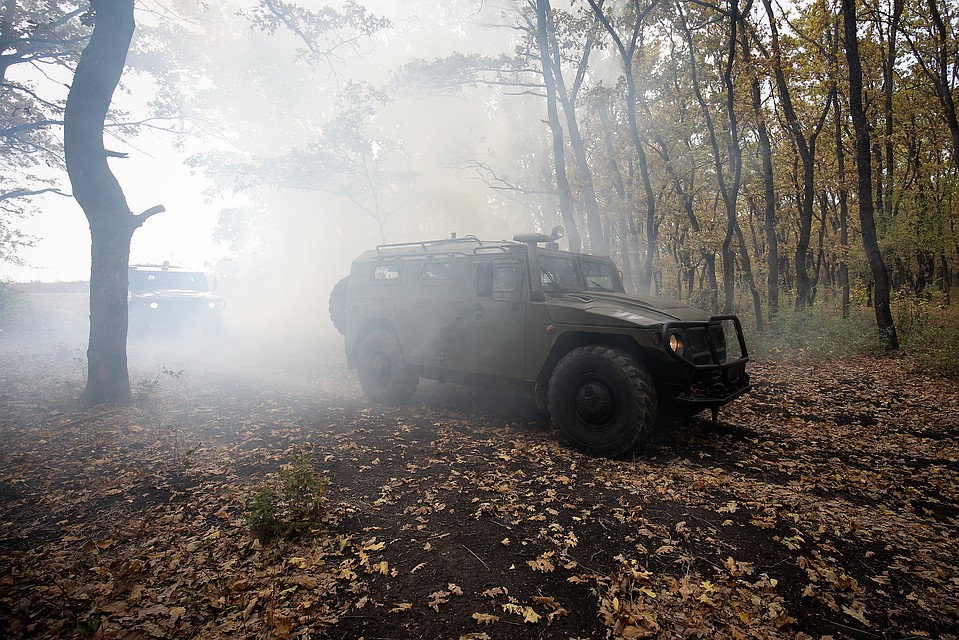 В рамках учений использовалась современная военная техника. Фото: пресс-служба ЮВО