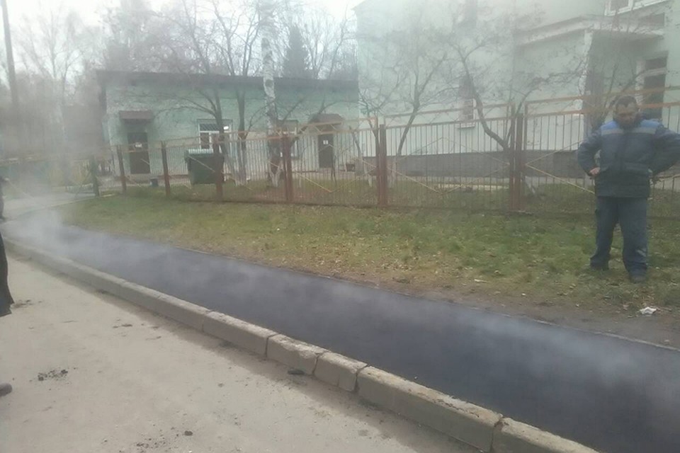 Тротуар на улице Никиты Рыбакова привели в порядок