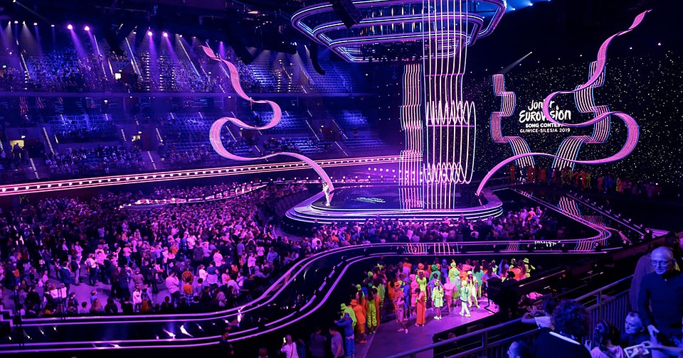 Arena Gliwice, вмещающая до 17 тысяч зрителей, стала центром музыкального праздника. Фото: eurovision.tv