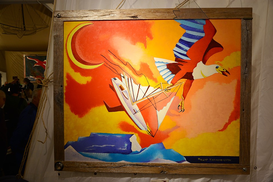 Картина Федора Конюхова. Фото: Александр КАТЕРУША