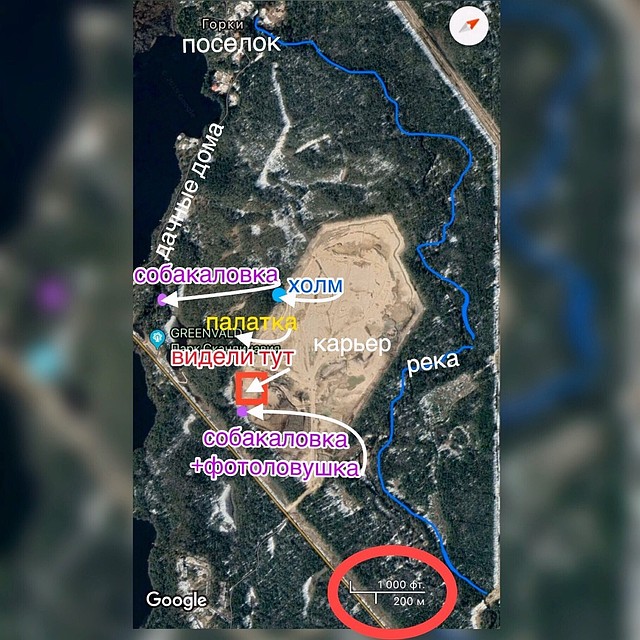 Для удобства волонтерам нарисовали подробную карту местности. Фото: vk.com/irsaliyeva