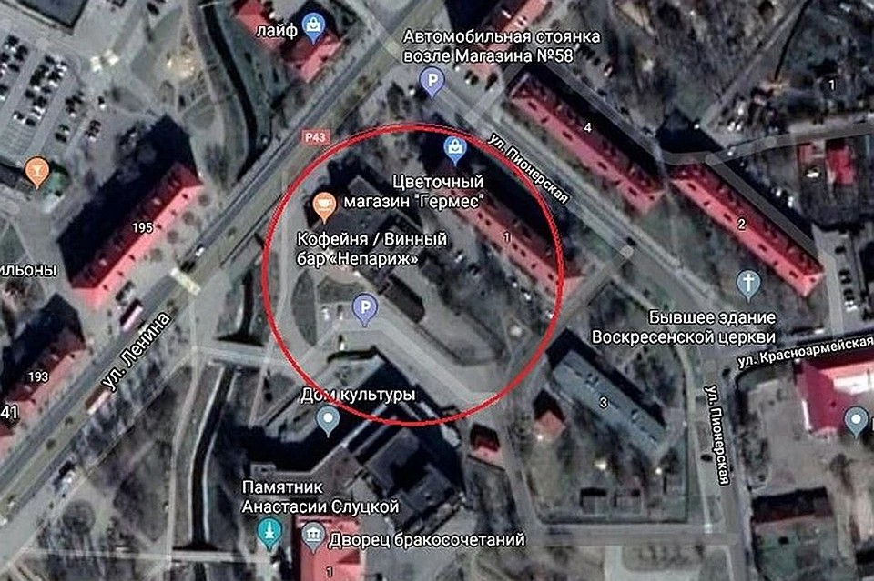 Так выглядит на карте место, где идет строительство. Фото: скрин