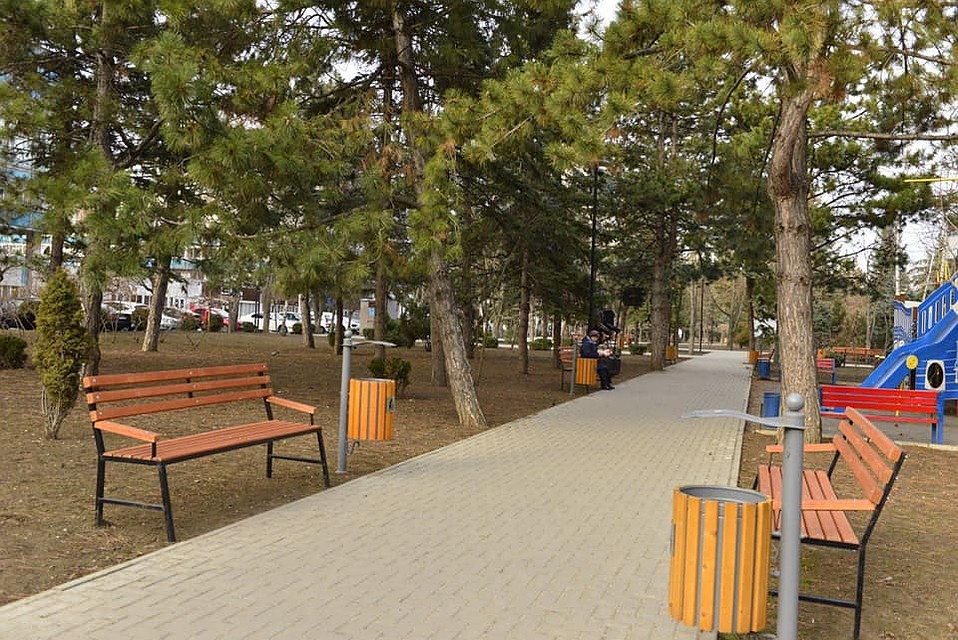 Были завершены работы в сквере у «Мезона»