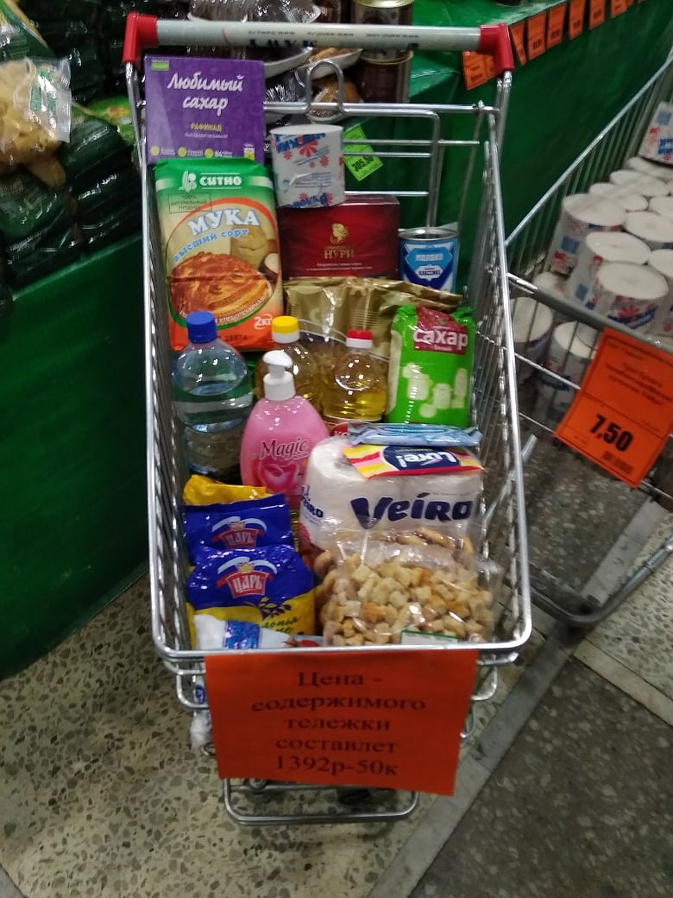 Еще один вариант тележки в магазине Магнитогорска. Фото: Сантарова Татьчна.