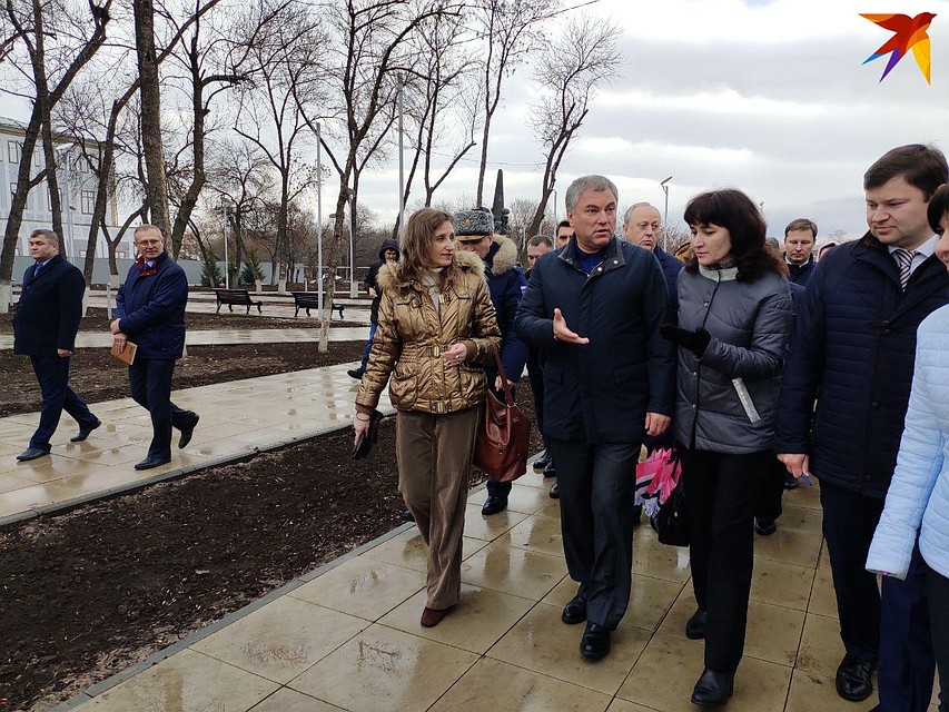 Председатель ГД РФ остался доволен ходом работ Фото: Александр Уриевский