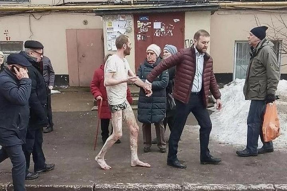 Один из тех, кто был в квартире во время взрыва. Фото: Анна МАЛЫШЕВА