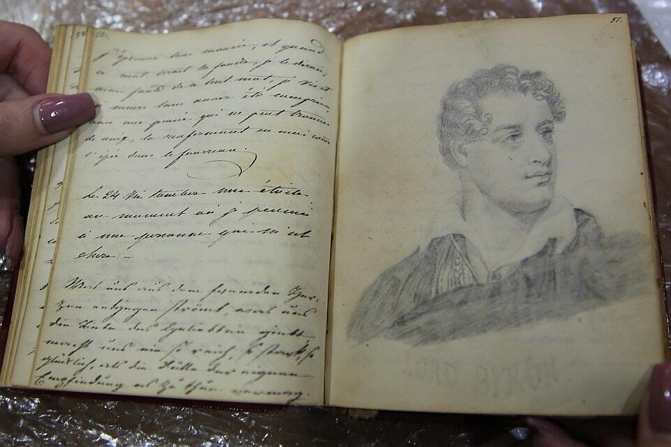 Такие книги вели дамы в начале 19 века