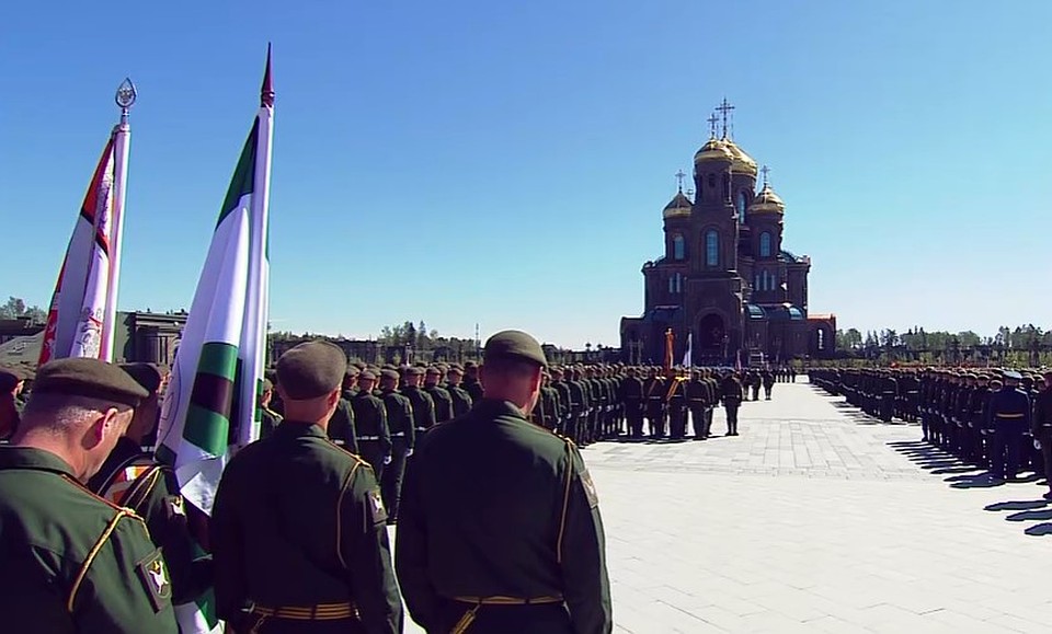 Главный храм вооружённых сил России был возведён к 75-летию Победы в Великой Отечественной войне и посвящён подвигам защитников Родины. Фото: Кадр видео