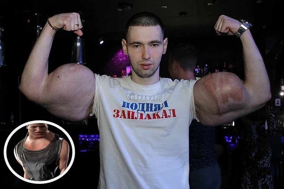 "Это выглядит натурально. Конечно!". Терешин с отфотошопленным персонажем игры Фото: СОЦСЕТИ
