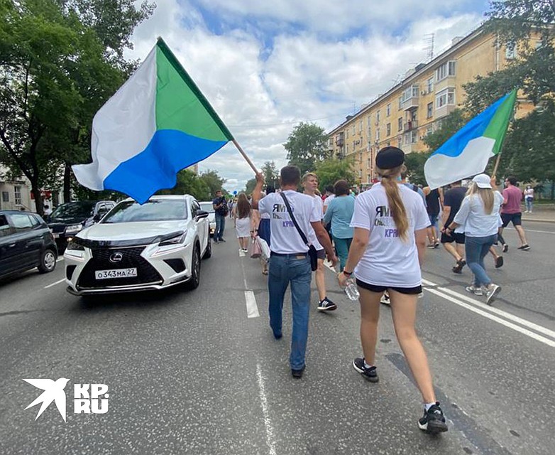 В минувшую субботу в Хабаровске вновь прошел митинг. Фото: Борис КОКУРИН