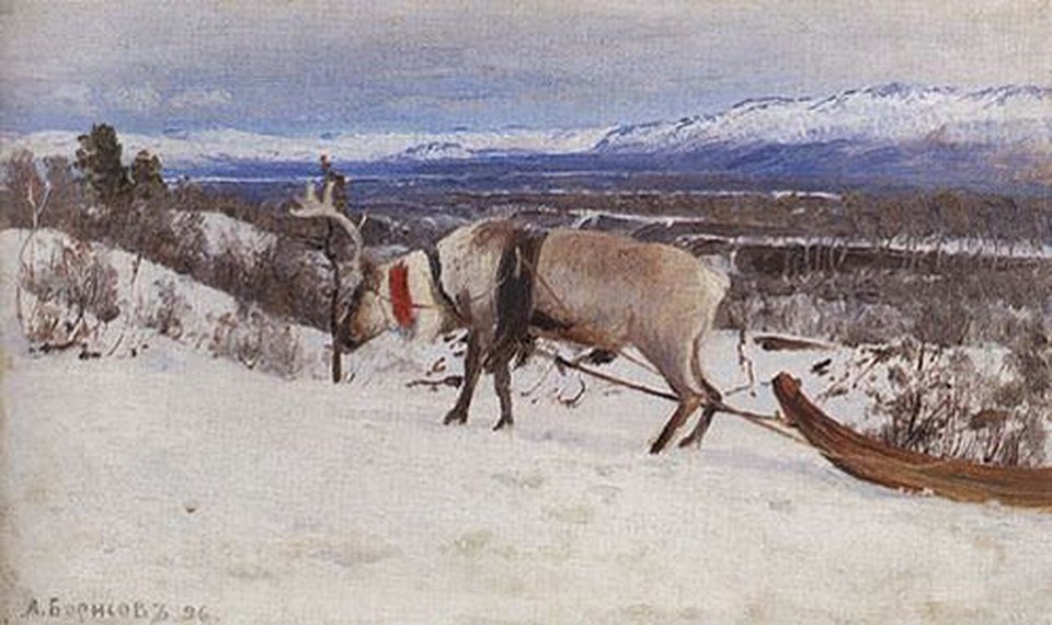 «На Мурмане. Близ гавани». 1896 год.