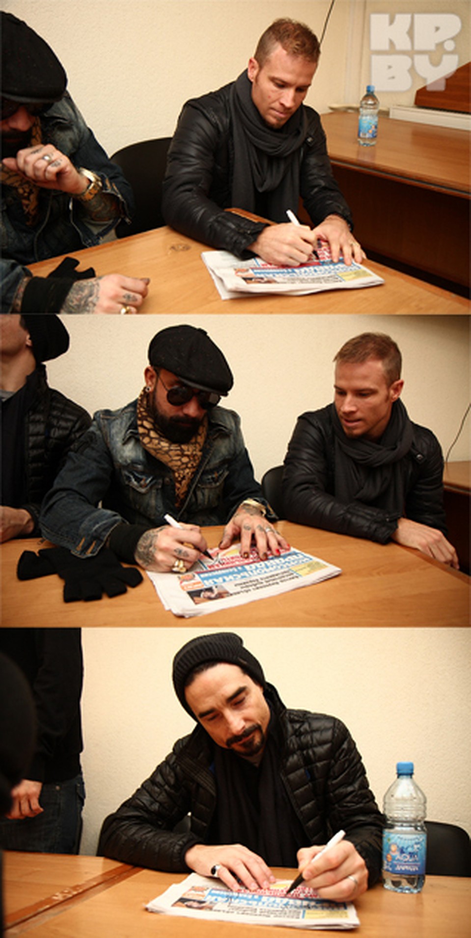 Backstreet Boys оставили автографы читателям "Комсомолки". Фото: Виктор ГИЛИЦКИЙ