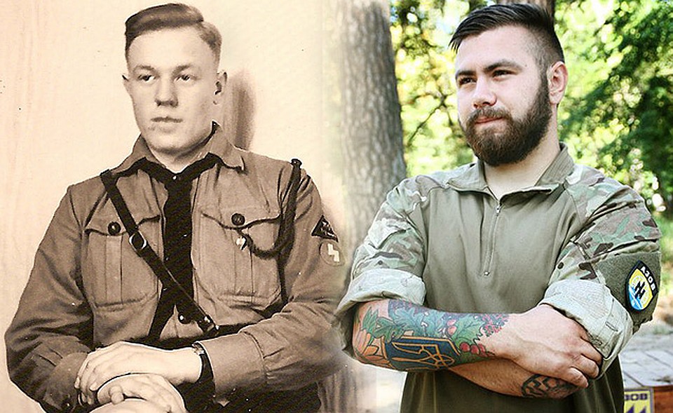 Германия -1937 год. Украина- 2015 год. Фото: vk.com/tabir.azovec и исторические архивы