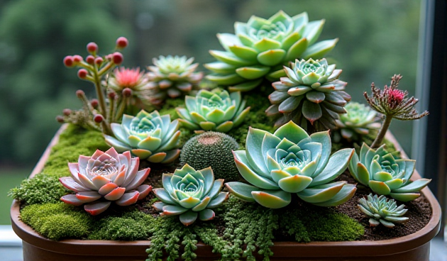 Флорариум с суккулентом