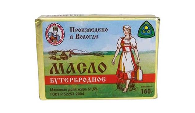 «Бутербродное» масло 61,5 % — «Вологодский молочный комбинат»