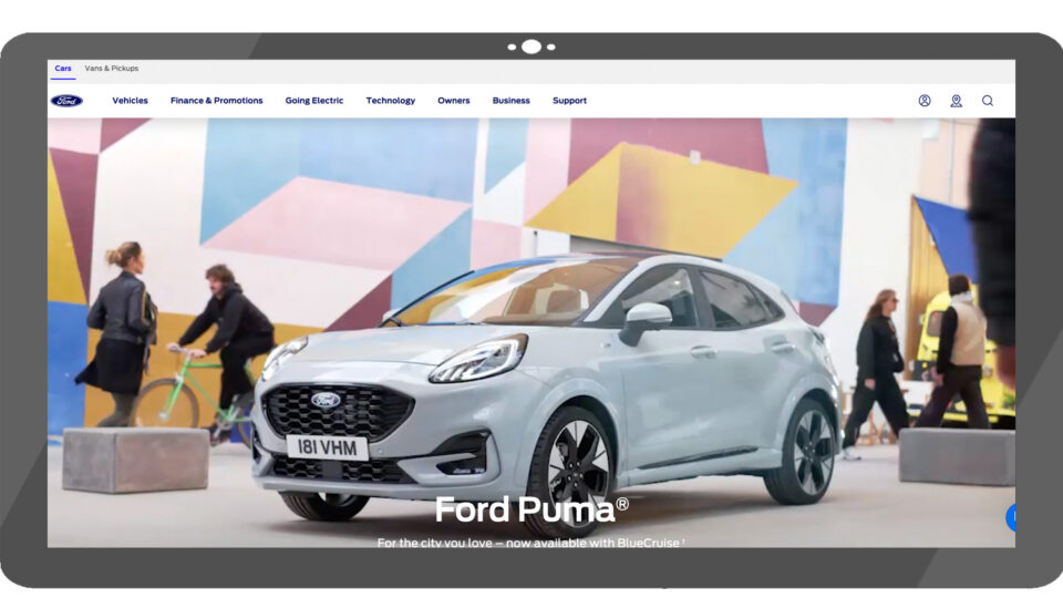Скриншот сайта Ford Puma