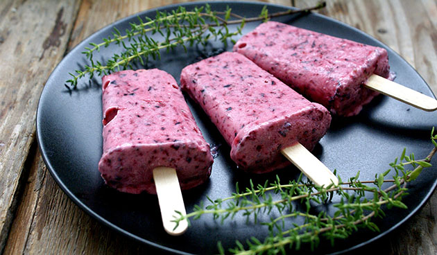 Черничное мороженое