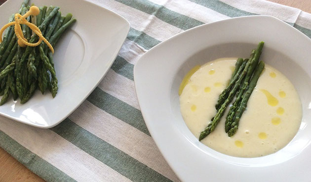 Суп-пюре из спаржи