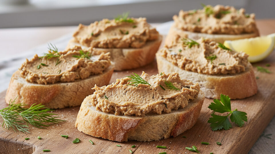 Паштет из копченой скумбрии