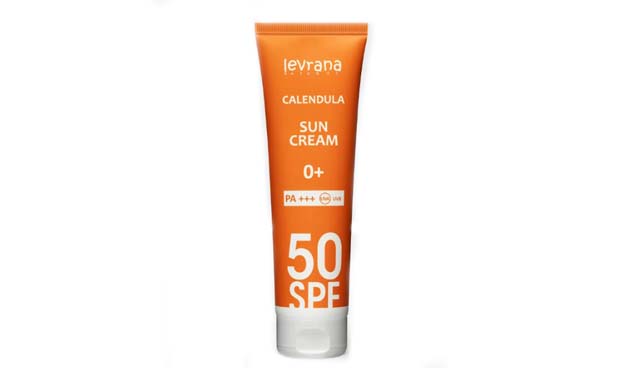 Солнцезащитный крем для лица и тела «Календула 50SPF 0+» Levrana