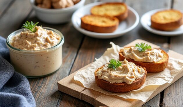 Холодный куриный паштет с сыром