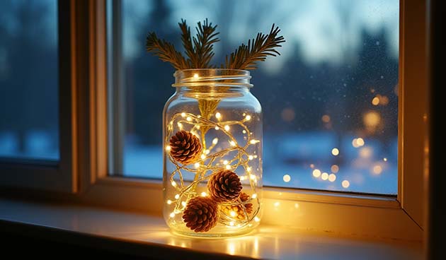 Картинки, фото новогодних гирлянд для вдохновения