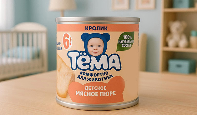 Мясное пюре из кролика «Тёма»
