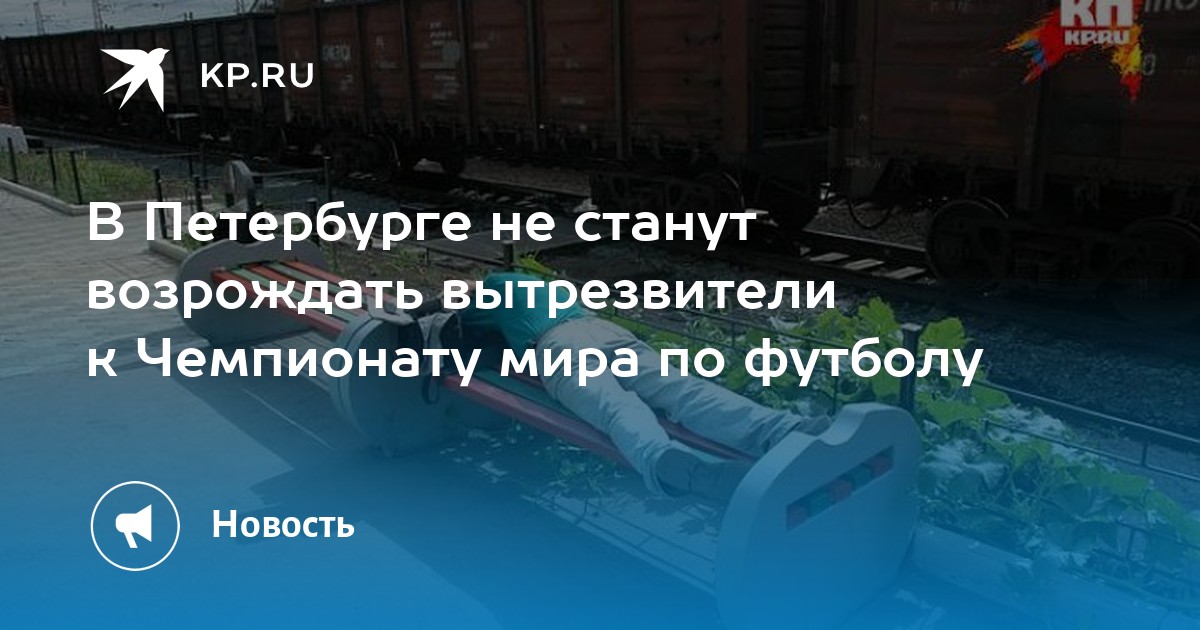 В Петербурге не станут возрождать вытрезвители к Чемпионату мира по футболу