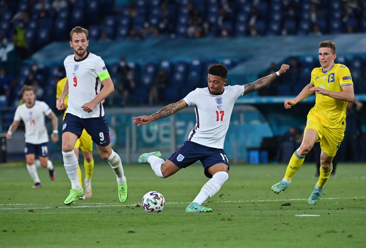 Джейдон Санчо и Харри Кейн - опасная связка в атаке сборной Англии.  Фото: REUTERS