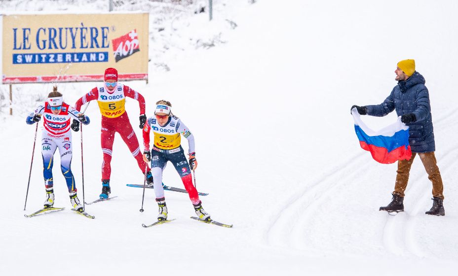 Норвежская лыжница Терезе Йохауг проиграла россиянкам в эстафете и теперь ждет Олимпиады, чтобы отомстить. 
Фото: Global Look Press