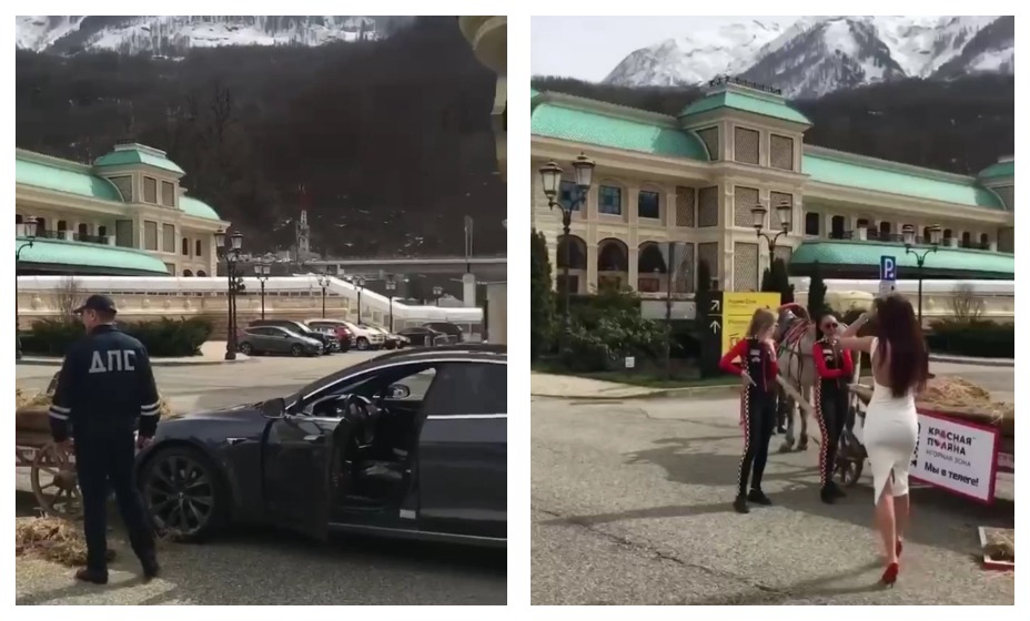 Алексей Ягудин стал очевидцем забавного ДТП. Фото: Скриншот соцсети Алексея Ягудина