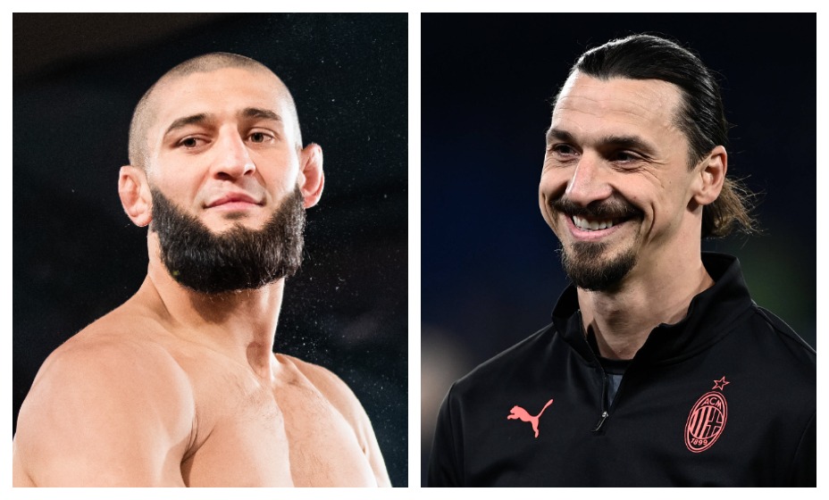 Златан Ибрагимович поддерживал Чимаева в Абу-Даби. Фото: Коллаж Global Look Press