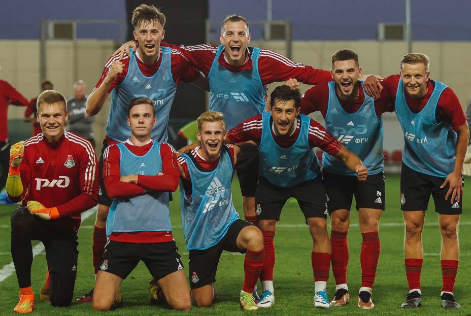 Футболисты «Локомотива» находятся в отличном настроении. Фото: Соцсети «Локомотива»