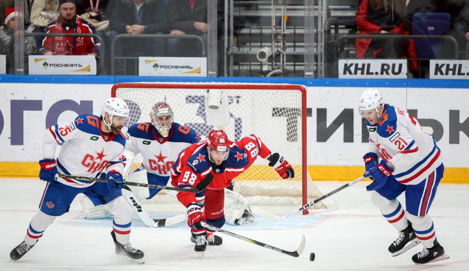 СКА обыграл ЦСКА с сухим счетом 2:0. Фото: ВК ПХК ЦСКА