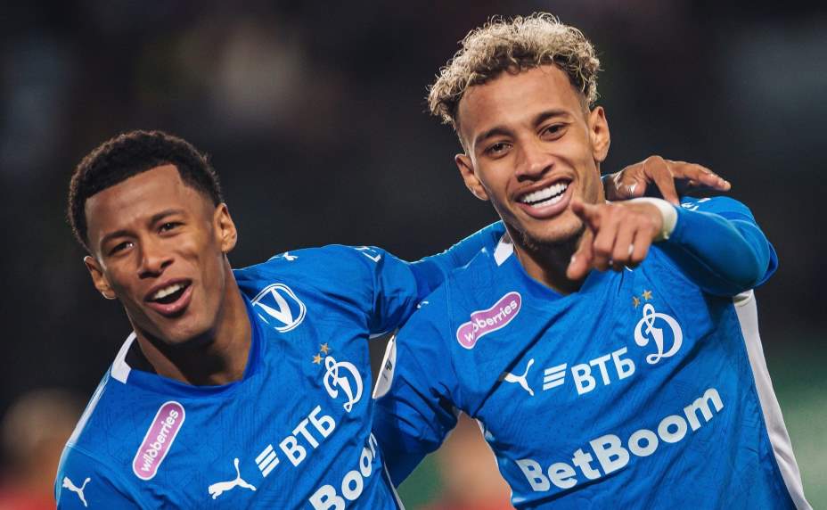 Динамовцы праздную победу над «Химками». Фото: Соцсети ФК «Динамо»