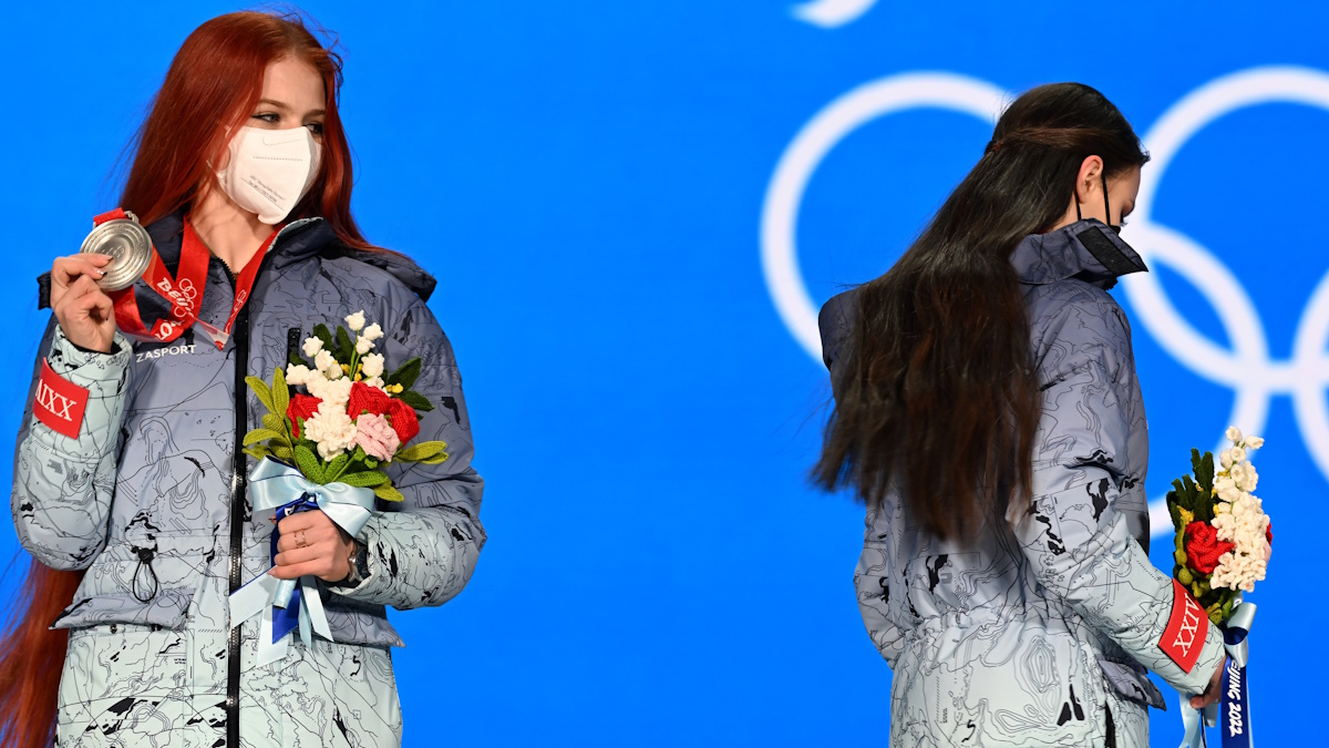 Трусова на Олимпиаде-2022 в Пекине выиграла серебро, Щербакова - золото. Фото: GLOBAL LOOK PRESS