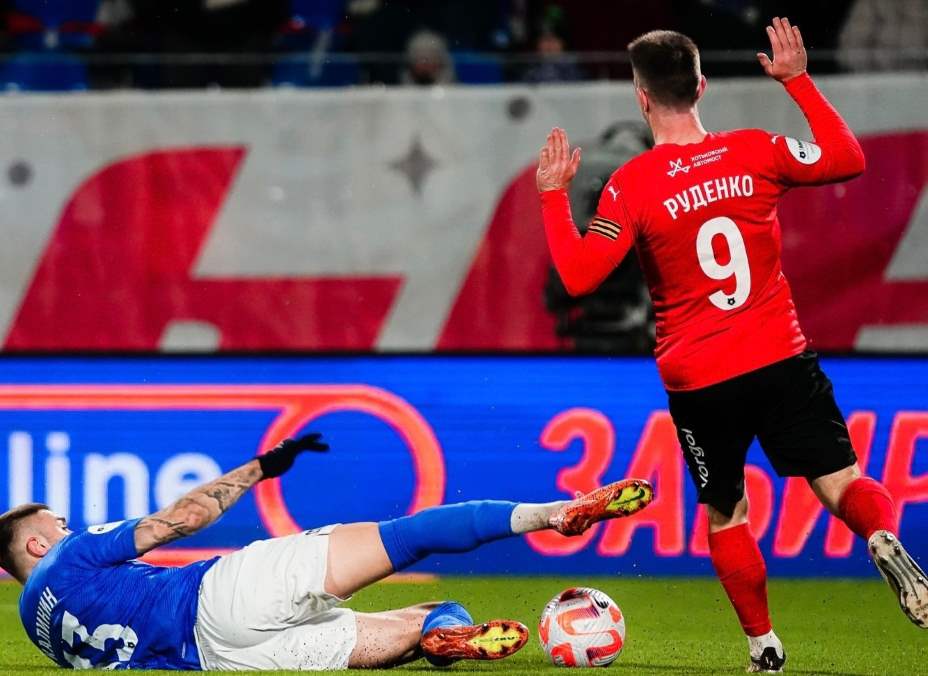 Форвард «Химок» Руденко стал автором гола в ворота «Факела». Фото: Соцсети ФК «Факел»