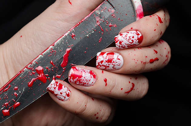 На длинные ногти