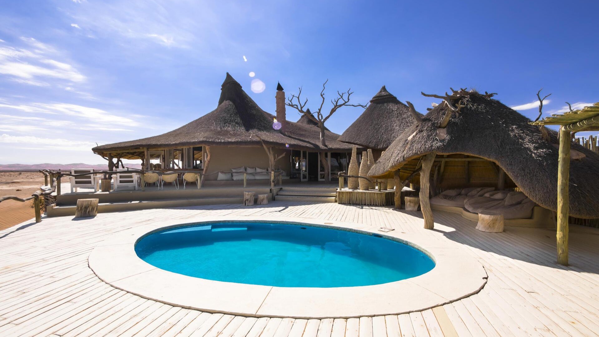 Little Kulala Lodge, заповедник Кулала, пустыня Намиб.